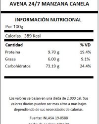 TABLA AVENA 24-7 MANZANA CANELA
