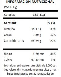 TABLA AVENA SABORIZADA FRUTILLA