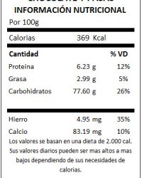 TABLA FRUTABAR PLATANO CHOCOLATE Y PASAS