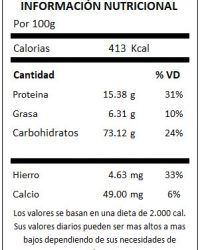 TABLA QUINUA BLANCA EN GRANO