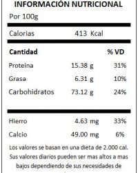 TABLA QUINUA BLANCA EN GRANO